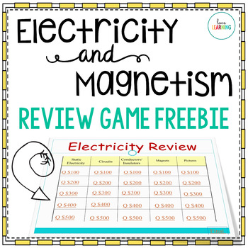 Preview of Electricity and Magnetism Slides Review Game