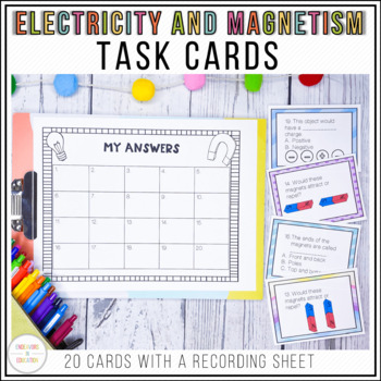 Preview of Electricity and Magnetism Task Cards