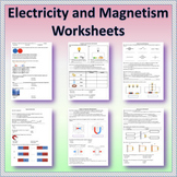 Electricity and Magnetism Unit - Worksheets | Printable & 