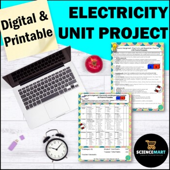 Preview of Electricity and Magnets Project Activity | Physical Science Notebook