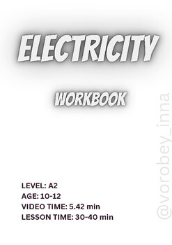 Preview of Electricity for Kids. Printable