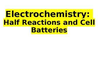 Preview of Electrochemistry: Balancing Redox Reactions