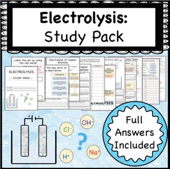 Preview of Electrolysis: Electrochemistry Lesson Booklet