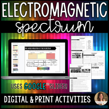 Preview of Electromagnetic Spectrum Activities - Digital Google Slides™ and Print
