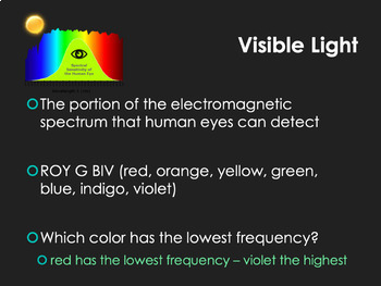 Electromagnetic Spectrum Powerpoint Wavelength, Frequency & Energy