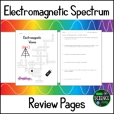 Electromagnetic Spectrum Worksheets