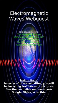 Preview of Electromagnetic Waves Webquest