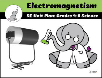 Preview of Electromagnetism 5E Unit Plan (4-6 Science) (Translanguaging for ESL)