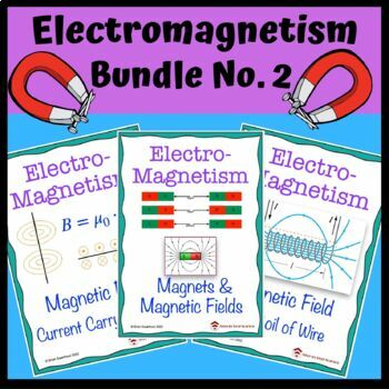 Preview of Electromagnetism Bundle: Magnetic Fields, Current Carrying Wire & Solenoid