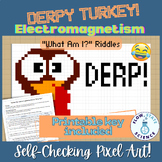 Electromagnetism Review | Science Pixel Art Google Sheet A