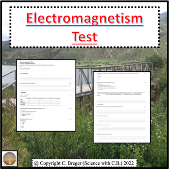 Preview of Electromagnetism Test (Google Form Assessment)