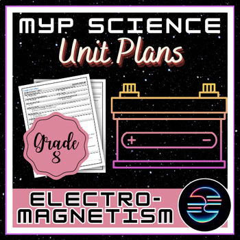 Preview of Electromagnetism Unit Plan - Grade 8 MYP Middle School Science