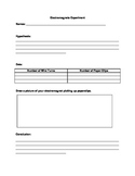 Electromagnets Experiment Data Sheet