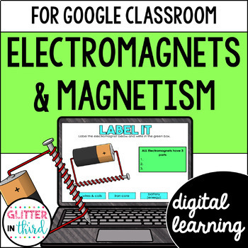 Preview of Electromagnets and Magnets activities for Google Classroom