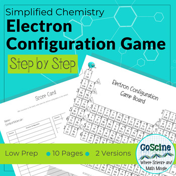 Preview of Electron Configuration Activity Game