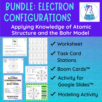Preview of Electron Configurations Bundle | Atomic Structure and Shell Diagrams