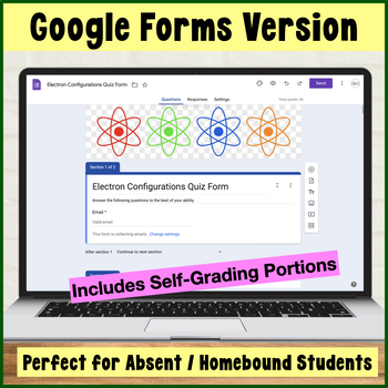 configuration quiz electron Electron Science Configuration Quiz/Homework by Amy Brown