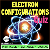 Electron Configurations Quiz