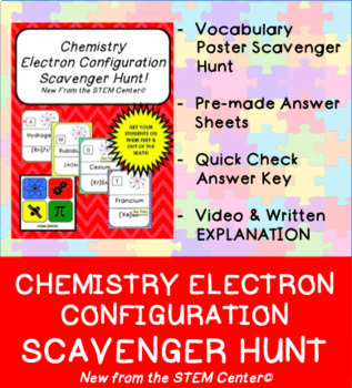 Preview of Electron Configuration Scavenger Hunt