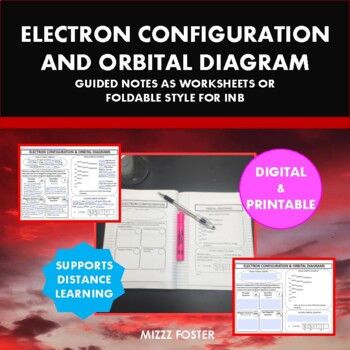 Preview of Electron Configuration & Orbital Diagram Guided Notes (Digital and Printable)