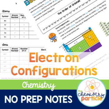 Preview of Electron Configurations Notes | High School Chemistry