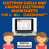 Electron Shells & Valence Electrons Google Slides Workshee