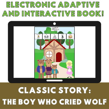 Preview of Electronic Adaptive Storybook: Goldilocks & the 3 Bears (LAMP: Words for Life)