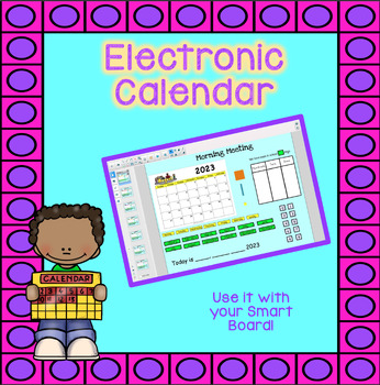 Preview of Electronic Calendar for Smart Board - LIFETIME PURCHASE!