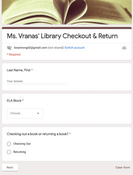 Preview of Electronic Library Check Out