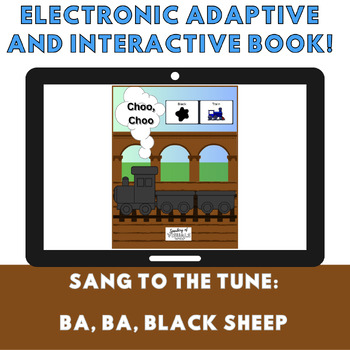 Preview of Electronic and Adaptive Storybook: Ba, Ba, Black Sheep (LAMP: Words for Life)