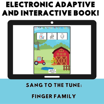 Preview of Electronic and Adaptive Storybook: Finger Family (LAMP: Words For Life)