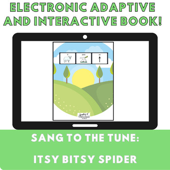 Preview of Electronic and Adaptive Storybook: Itsy Bitsy Spider (LAMP: Words for Life)