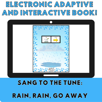 Preview of Electronic and Adaptive Storybook: Rain, Rain Go Away (LAMP: Words For Life)