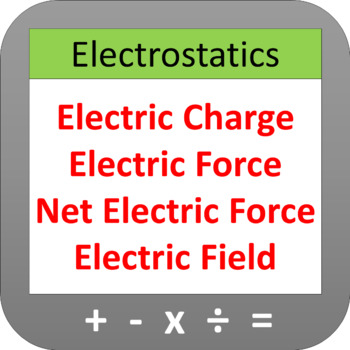 Preview of Electrostatics Calculators: Bundle