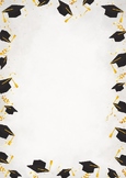 Elegant Black and Gold Decorative Graduation Frame Page Border