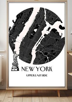 Preview of Elegant Minimalist Map of New York City’s East Side