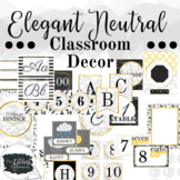 Elegant Neutral Classroom Decor Bundle