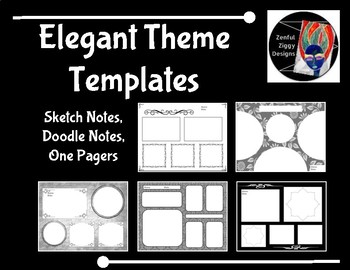 Preview of Templates: Sketch Notes, Doodle Notes, One Pagers (Elegant Theme)