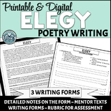 Elegy - Poetry Writing - Ode, Sonnet, & Villanelle Forms