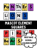 Element Mascot Printable- Bright, Neutral, and Custom Clas