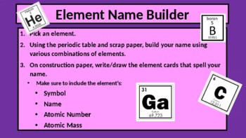 Preview of Element Name Builder