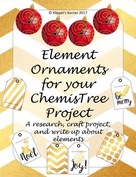 Preview of Element Ornament Research Craft and Write Up- Digital and Paper