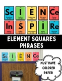 Element Phrases Printable- Bright, Neutral, and Custom Cla