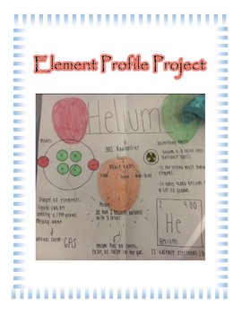 Element Profile Project by The Sassy Science Teacher | TpT