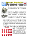 Element Spotlight 66 - DYSPROSIUM (science / periodic tabl