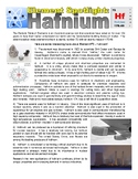 Element Spotlight 72 - Hafnium (Chemistry / Science / ELA 