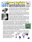 Element Spotlight 73 - Tantalum (Chemistry / Science / ELA