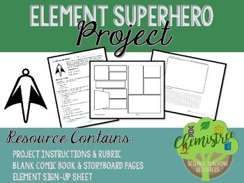 Preview of Element Superhero Project