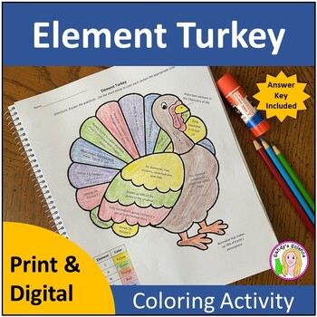 Preview of Element Turkey Coloring