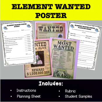 Preview of Element Project - Create an Element Wanted Poster